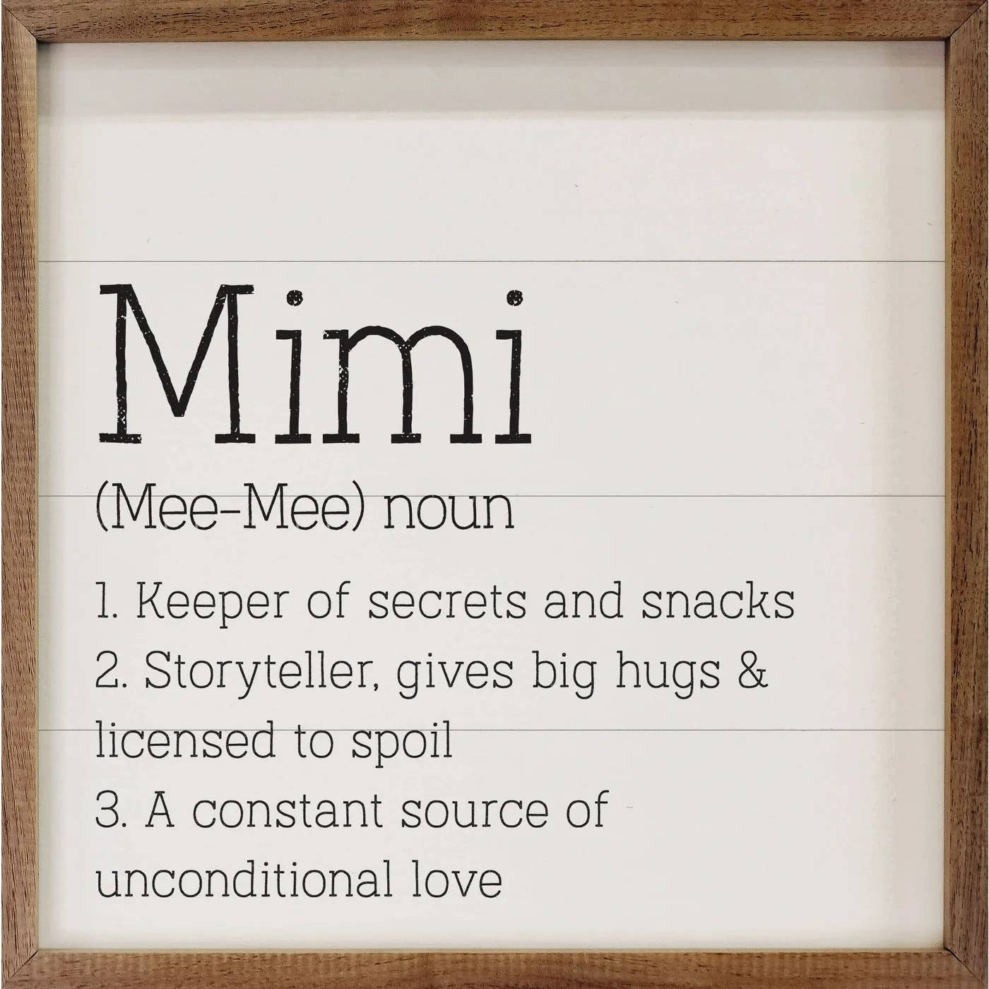 Mimi Definition Decorative Wall Sign | 4 x 4 x 1