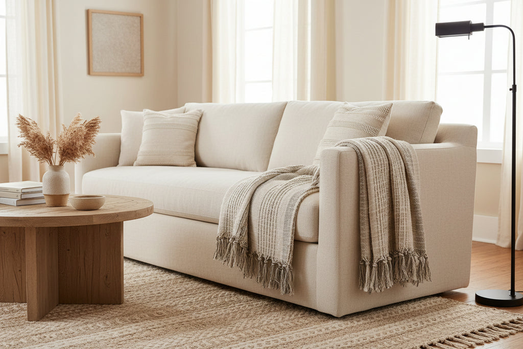 Striped Woven Throw | 50"x60"