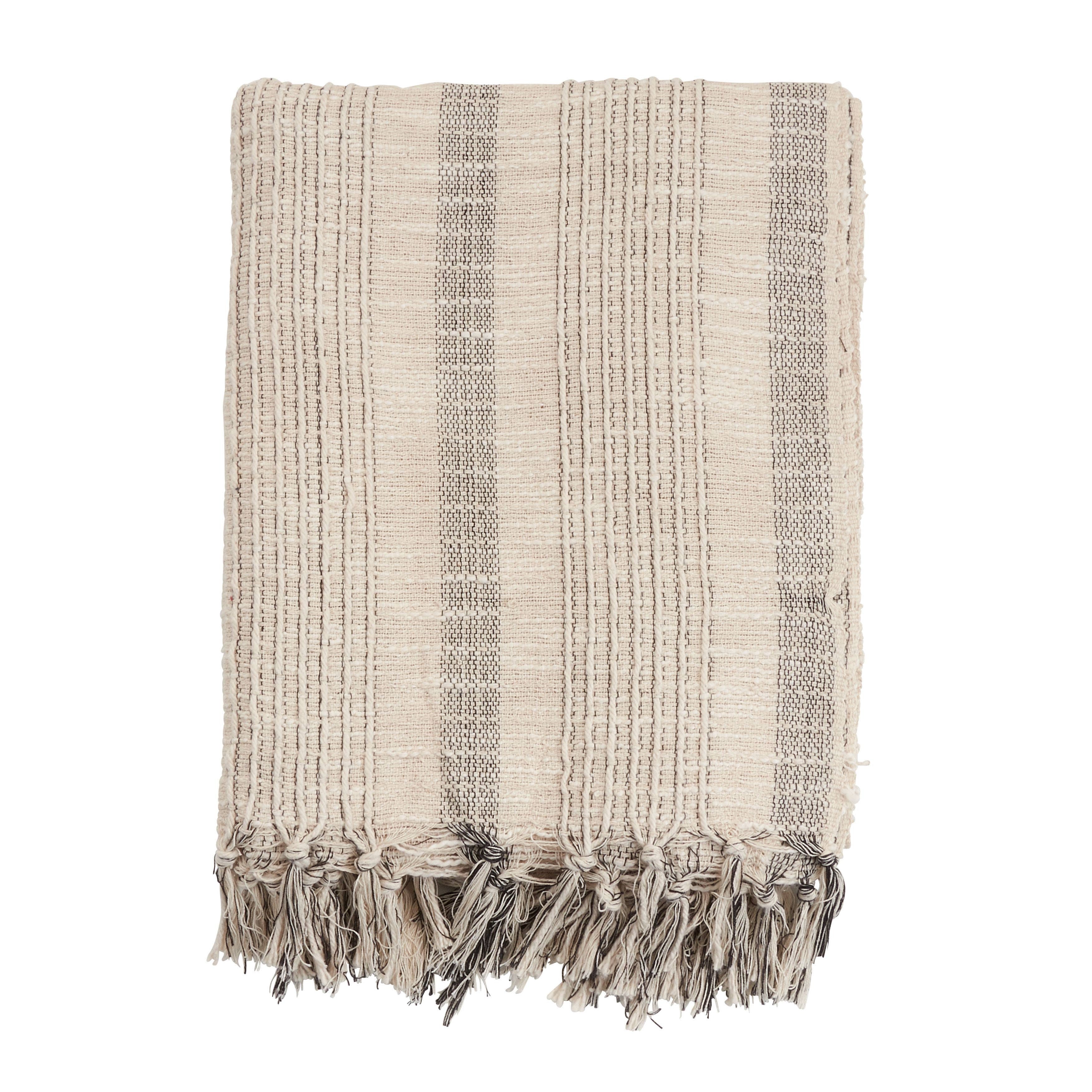 Striped Woven Throw | 50"x60"
