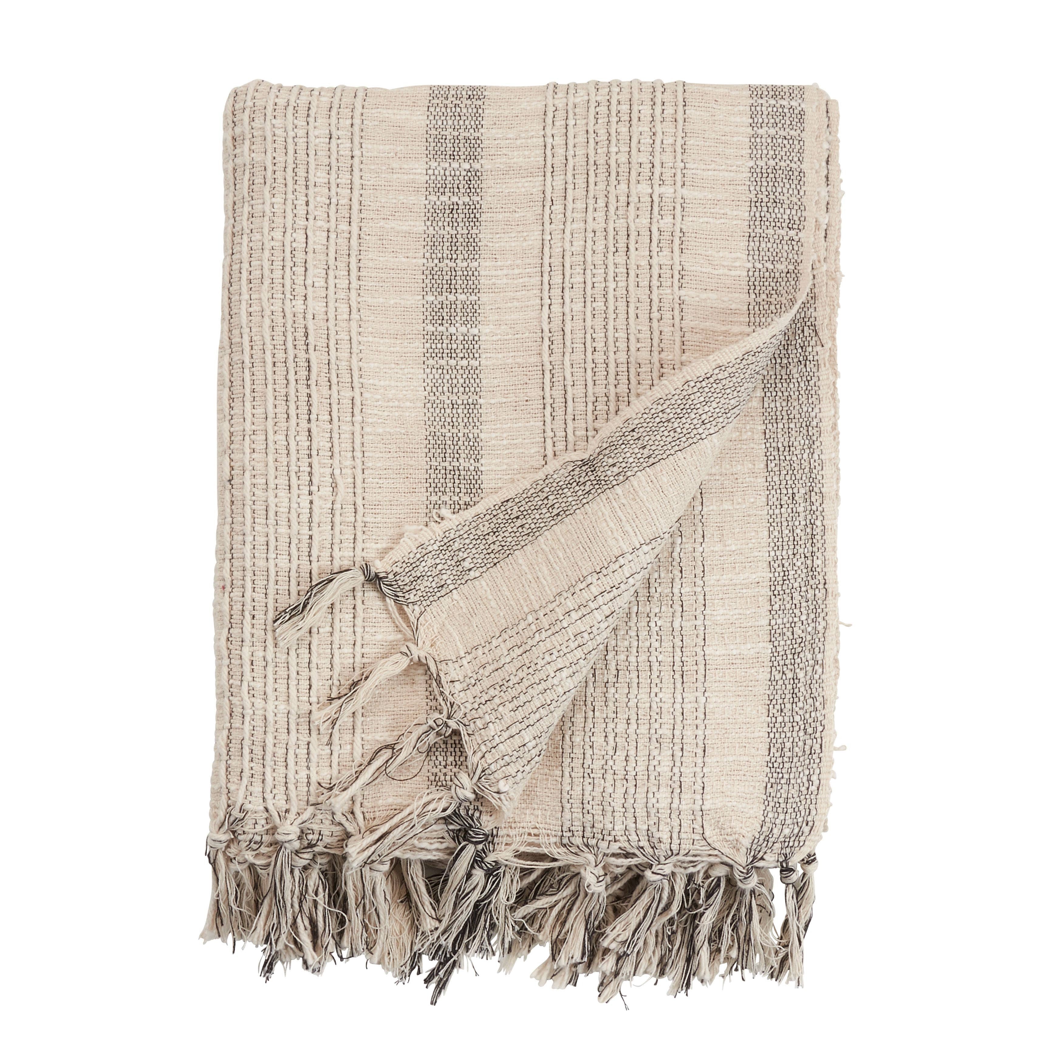 Striped Woven Throw | 50"x60"