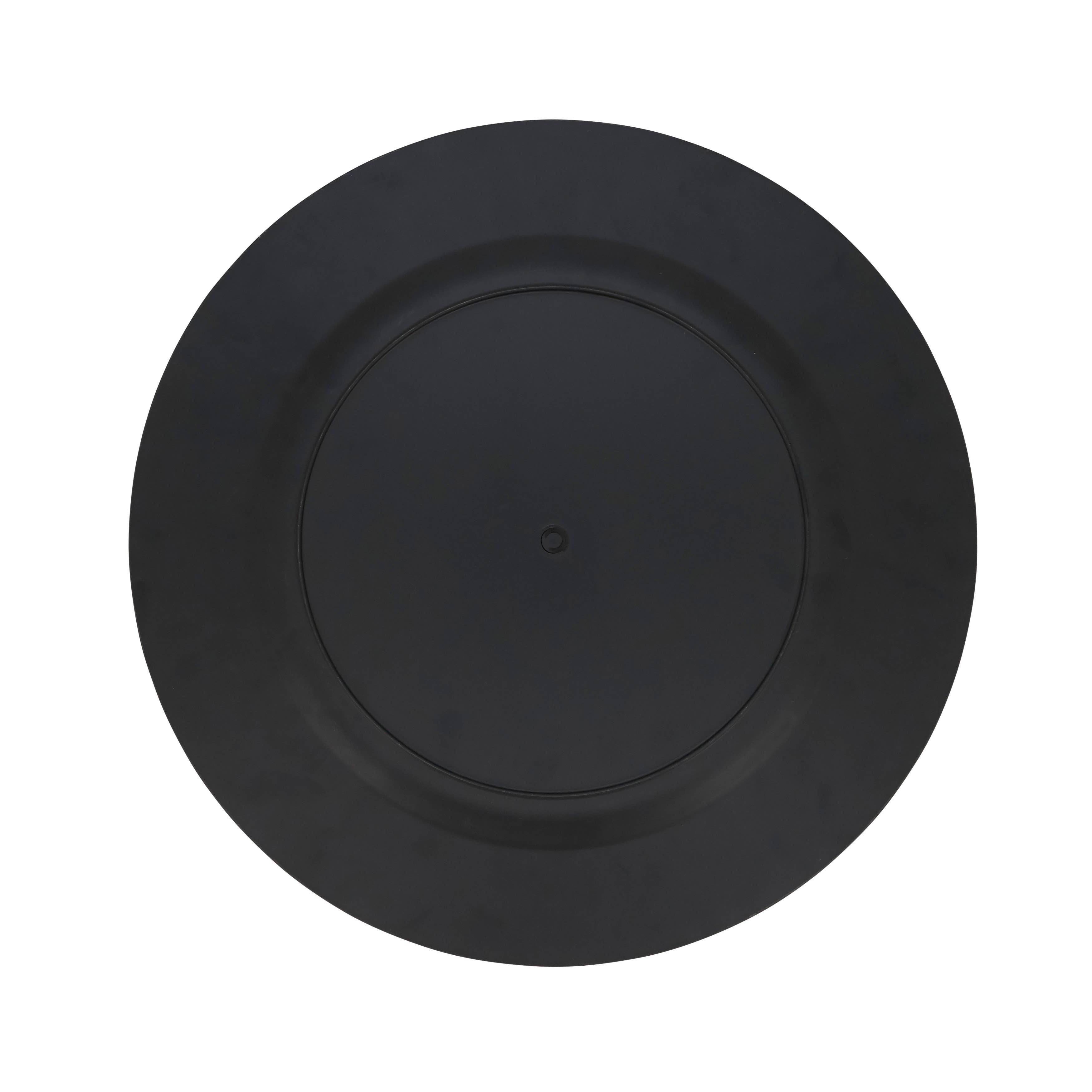 Sleek Faux Wood Charger Plate | 13"