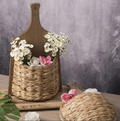Square Rattan Wall Basket