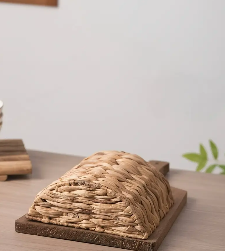 Square Rattan Wall Basket