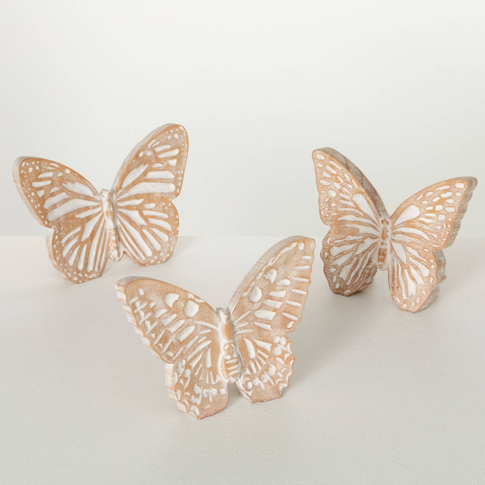 Wooden Butterfly Table Figure