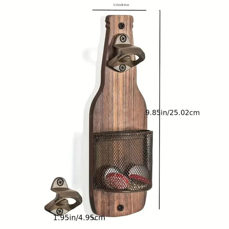 Handcrafted Wooden Bottle Opener