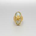Shattered Shell 18K Gold Plated S.Steel Starfish Ring - FGS