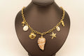 Beach Style 18K Gold Plated S.Steel Charm Necklace - FGS