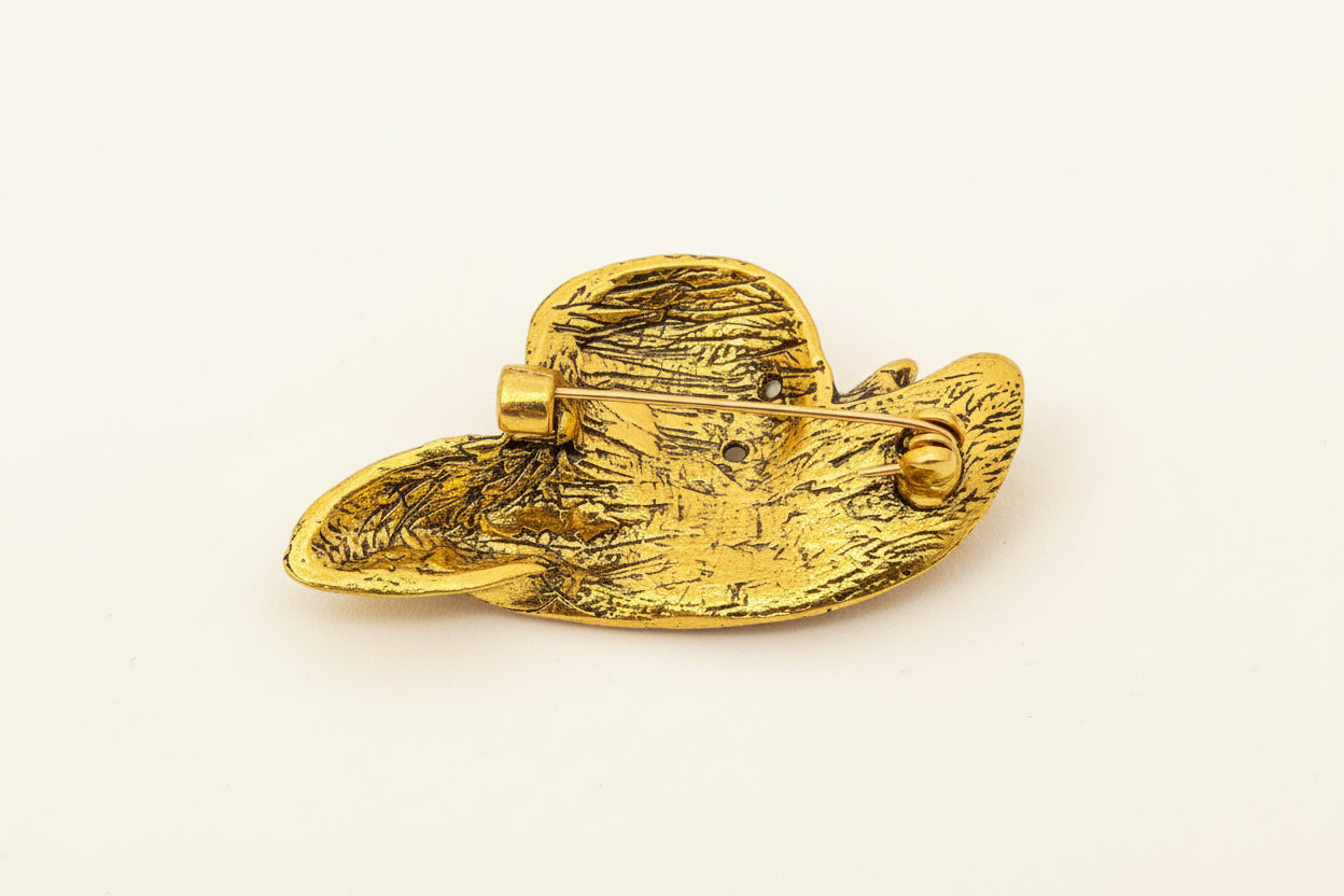 Vintage Rhinestone Hat Brooch
