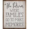 Kendrick Home - The River Where Families Go Whitewash: 8 x 10 x 1.5