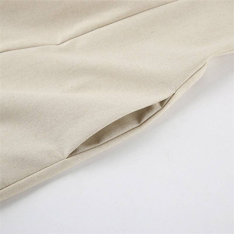Khaki Casual Strapless Maxi Dress