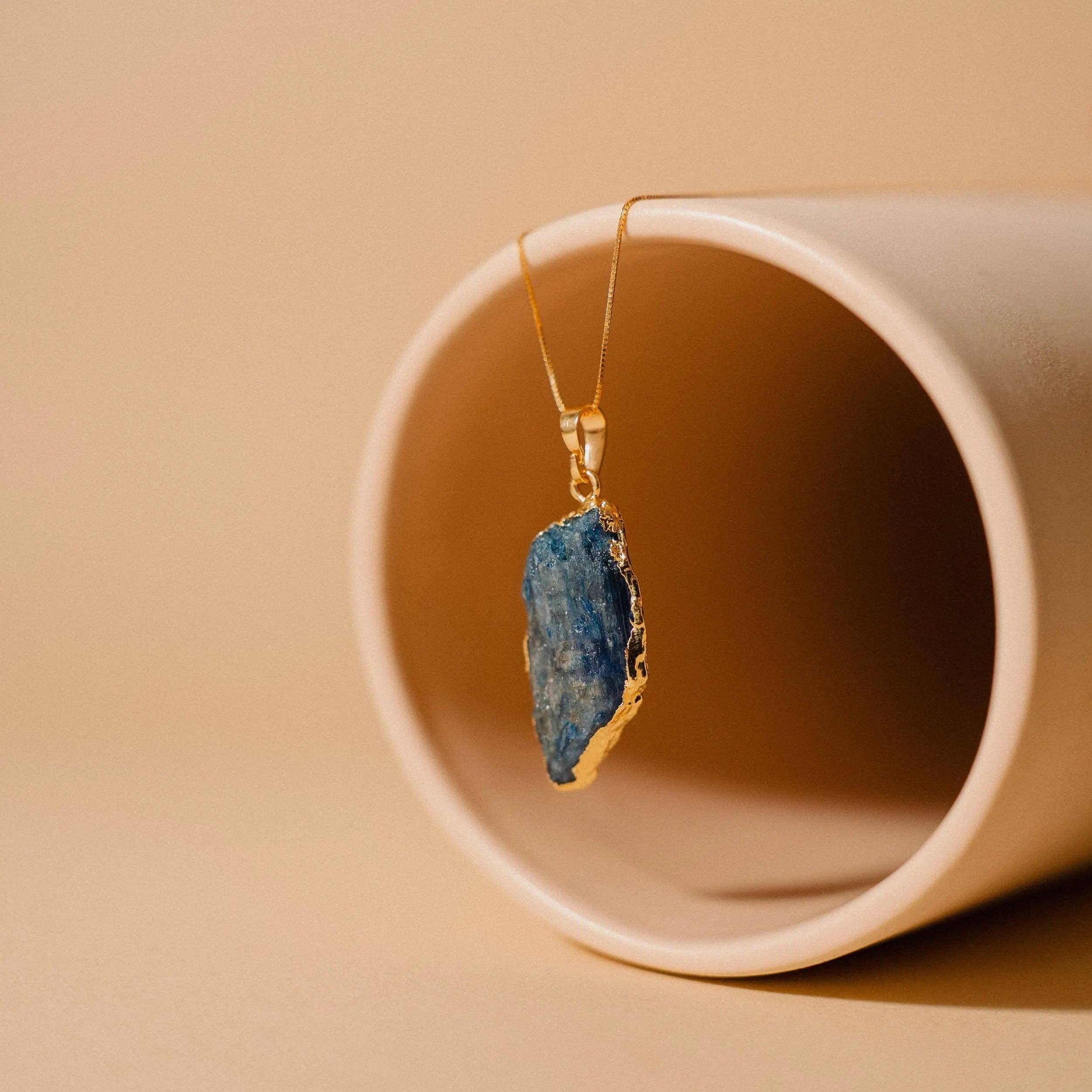PHOEBE’S Kyanite Necklace &amp; Ring Set | Balance Stone Collection