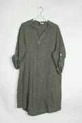 LÉA & LUC - Short Dresses in 100% Linen | Khaki