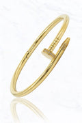 Suzie Q USA - Gold Nail Design Bracelet: Yellow Gold