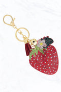 Strawberry Flower Keychain