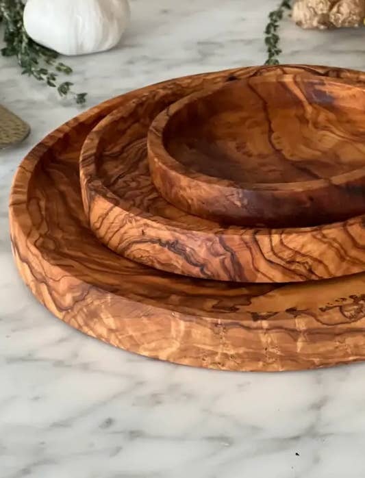 Trabelsi Wood Serving Plate 3Pc Set