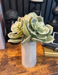 Mini Concrete Vase Faux Succulant Plant Arrangement