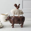 Stacked Farm Animals Sculpture