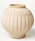 Tall Carved Ceramic Vase