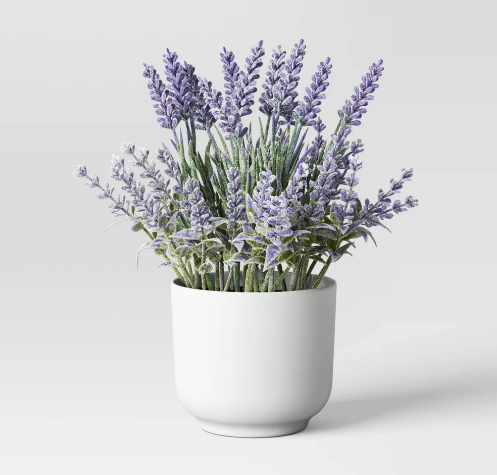 Artificial Mini Arrangement Potted Plant Lavender