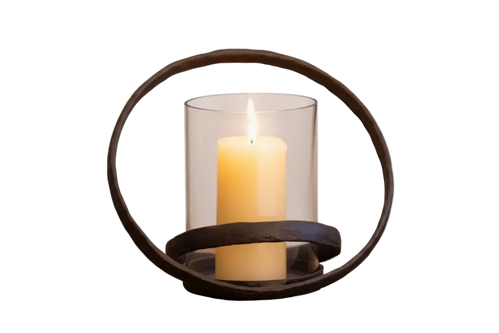 Orbits Tabletop Hurricane Candle Holders