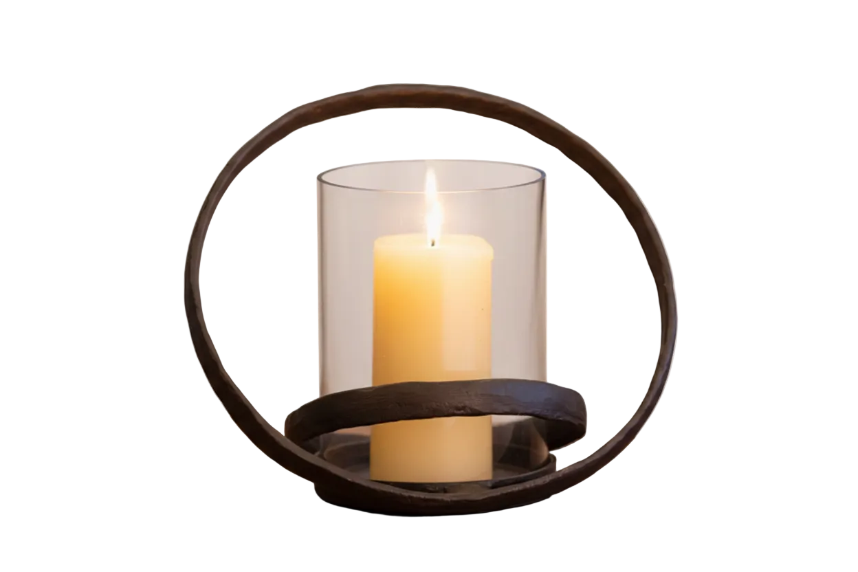 Orbits Tabletop Hurricane Candle Holders