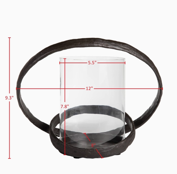 Orbits Tabletop Hurricane Candle Holders