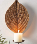 Ceramic Leaf Wall Sconce Collection