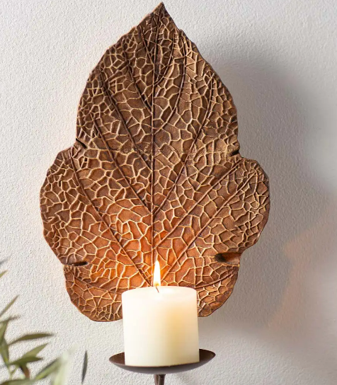 Ceramic Leaf Wall Sconce Collection