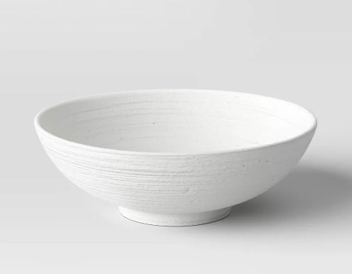 Ceramic White Textured Bowl