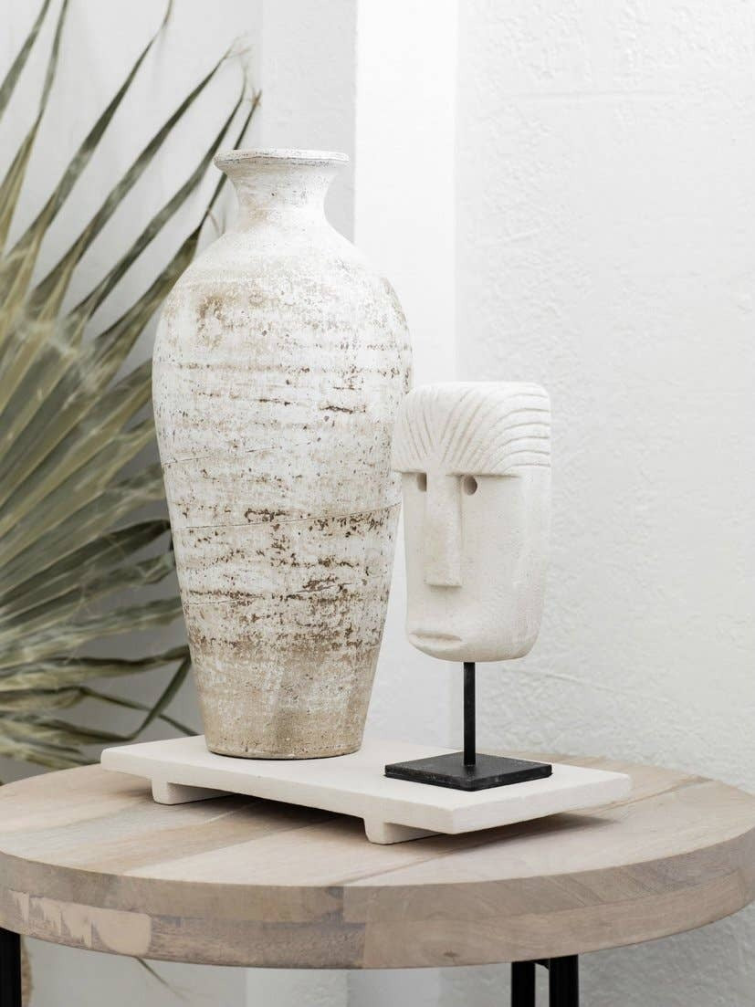 Large Sandstone Face Sculpture