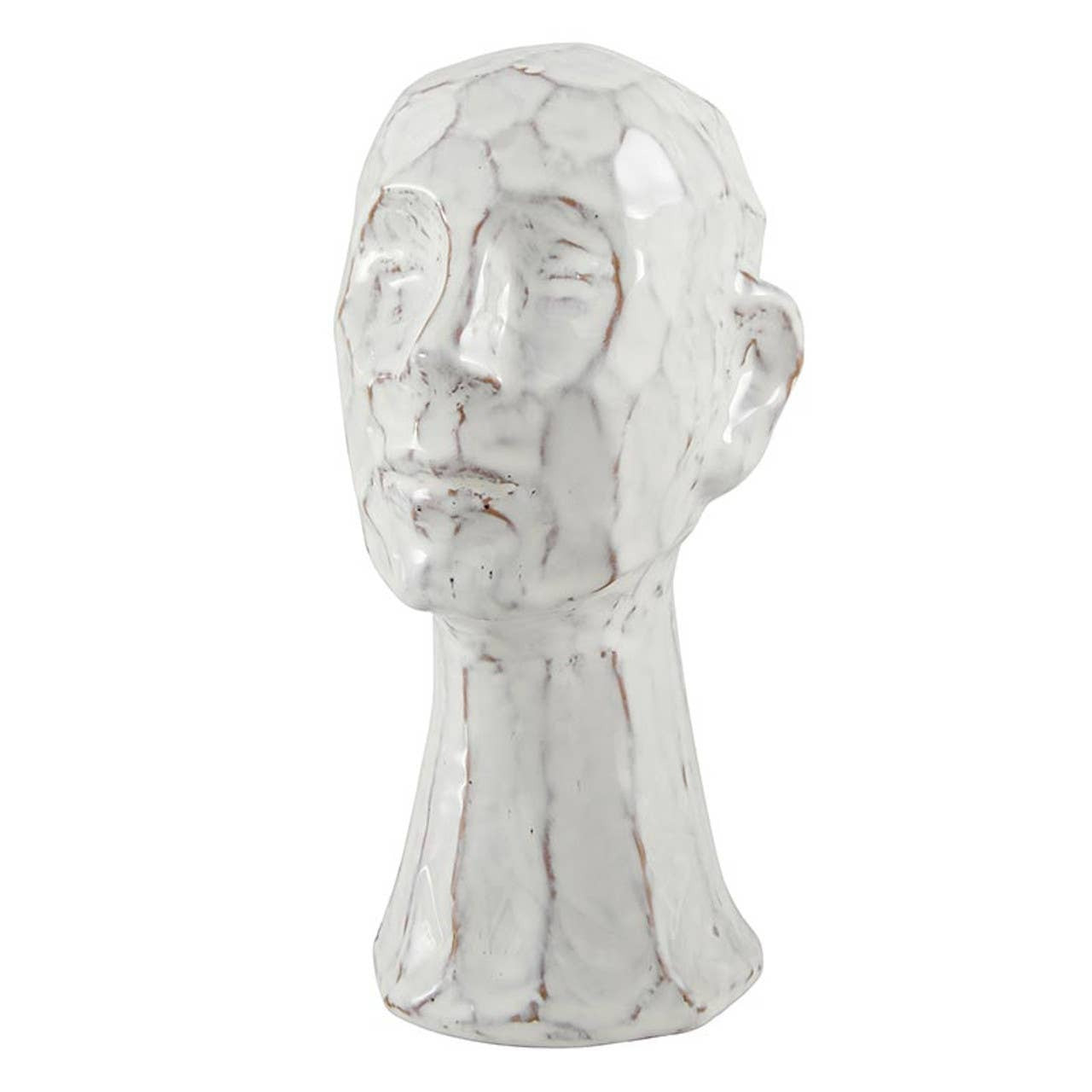 Glazed Face Pot - Medium