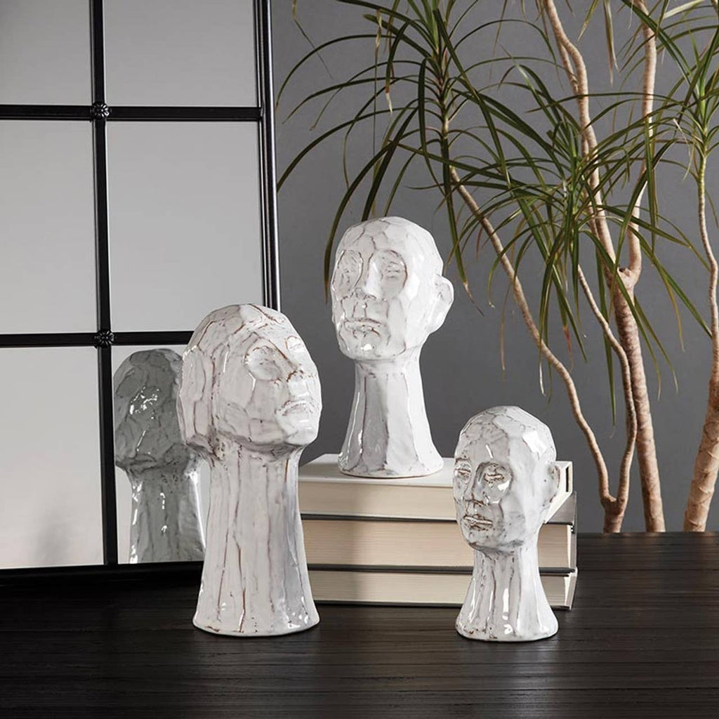 Glazed Face Pot - Medium default