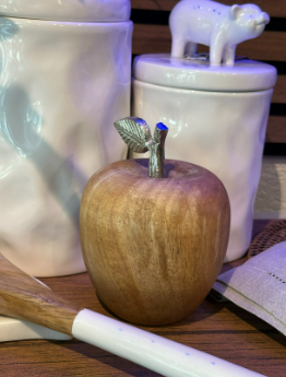 Mango Wood Decorative Apple