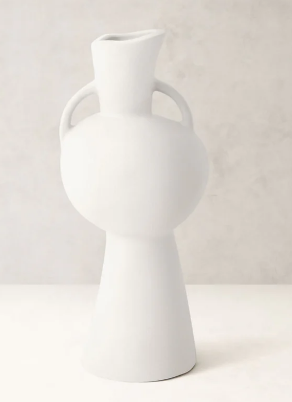 Plumosa Tiered Vase | White