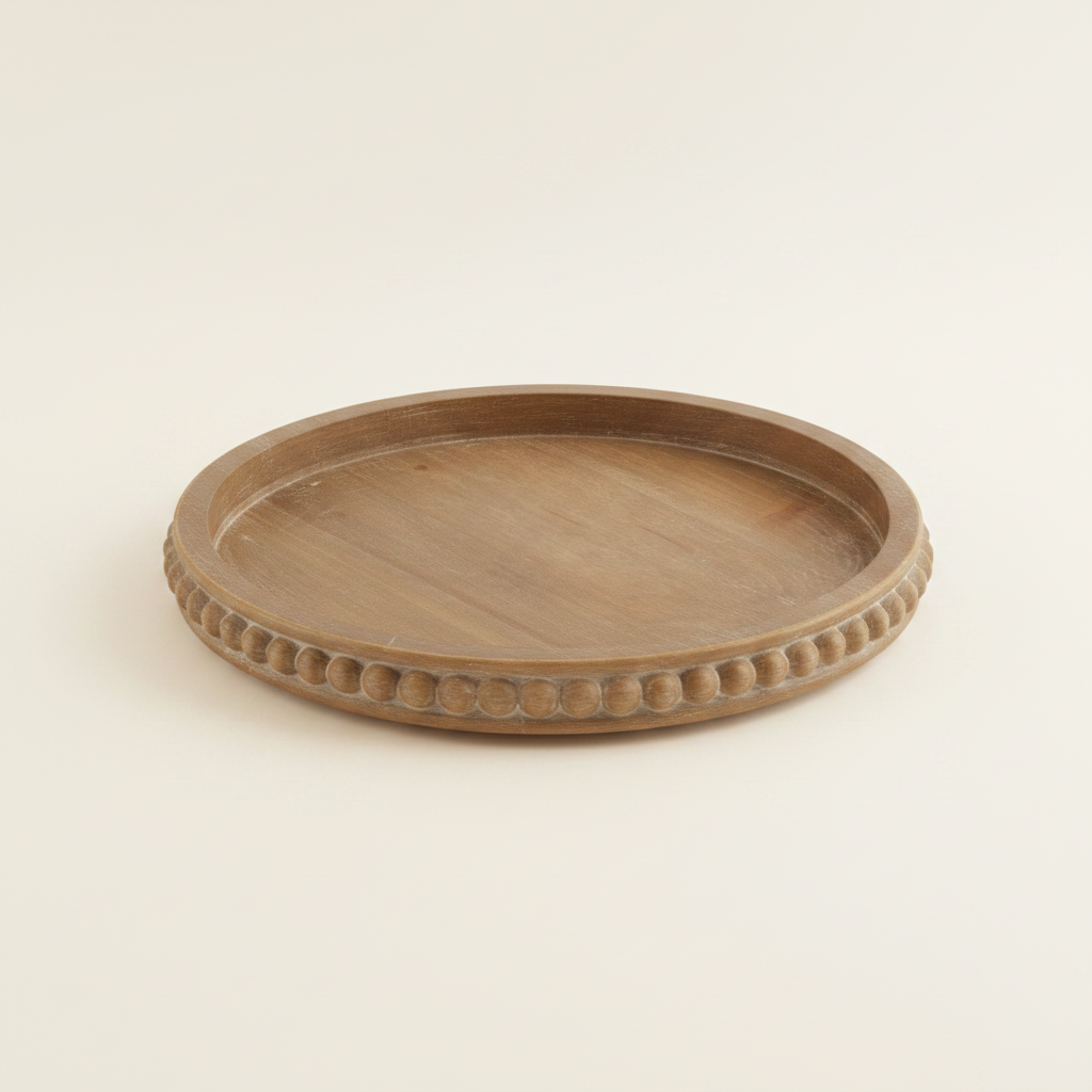 Decorative Beaded Rustic Tray