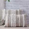 Rustic Rug Natural Cotten and Wool 12”x20” Pillow