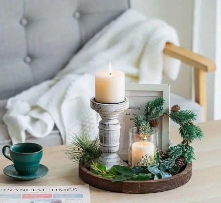 Decorative Candle Holder Tray