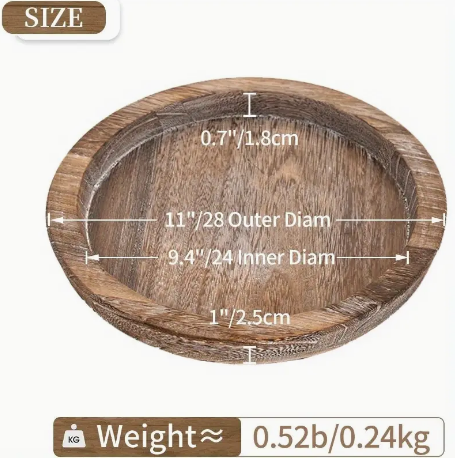 Decorative Candle Holder Tray