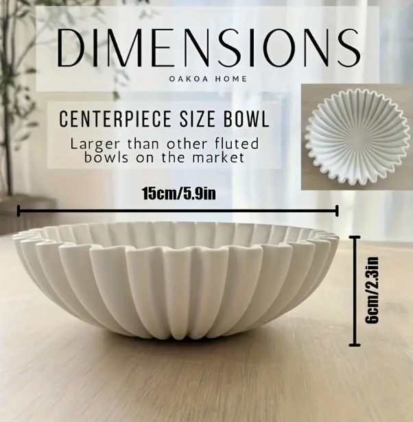 Scalloped Decorative Bowl