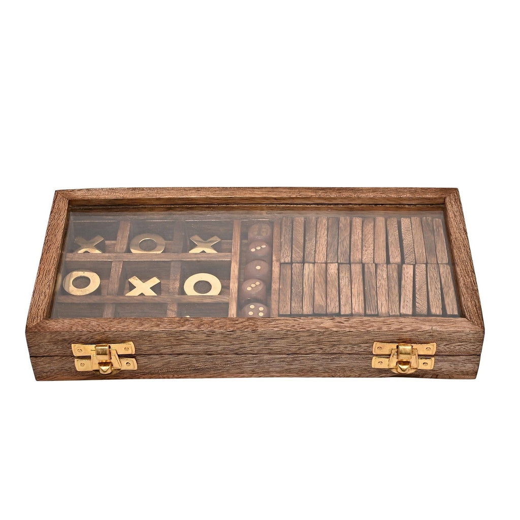 Harvey Makin Dominoes, Tic Tac Toe & Dice Set