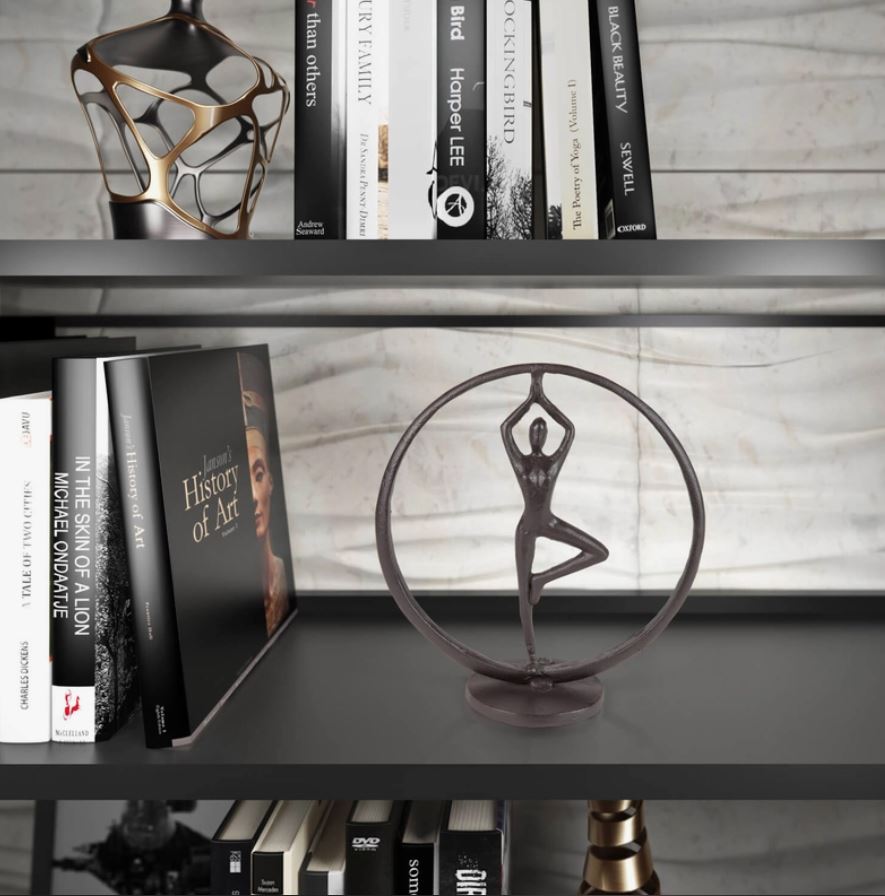 Yoga Standing Pose Iron Sculpture