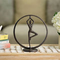 Yoga Standing Pose Iron Sculpture