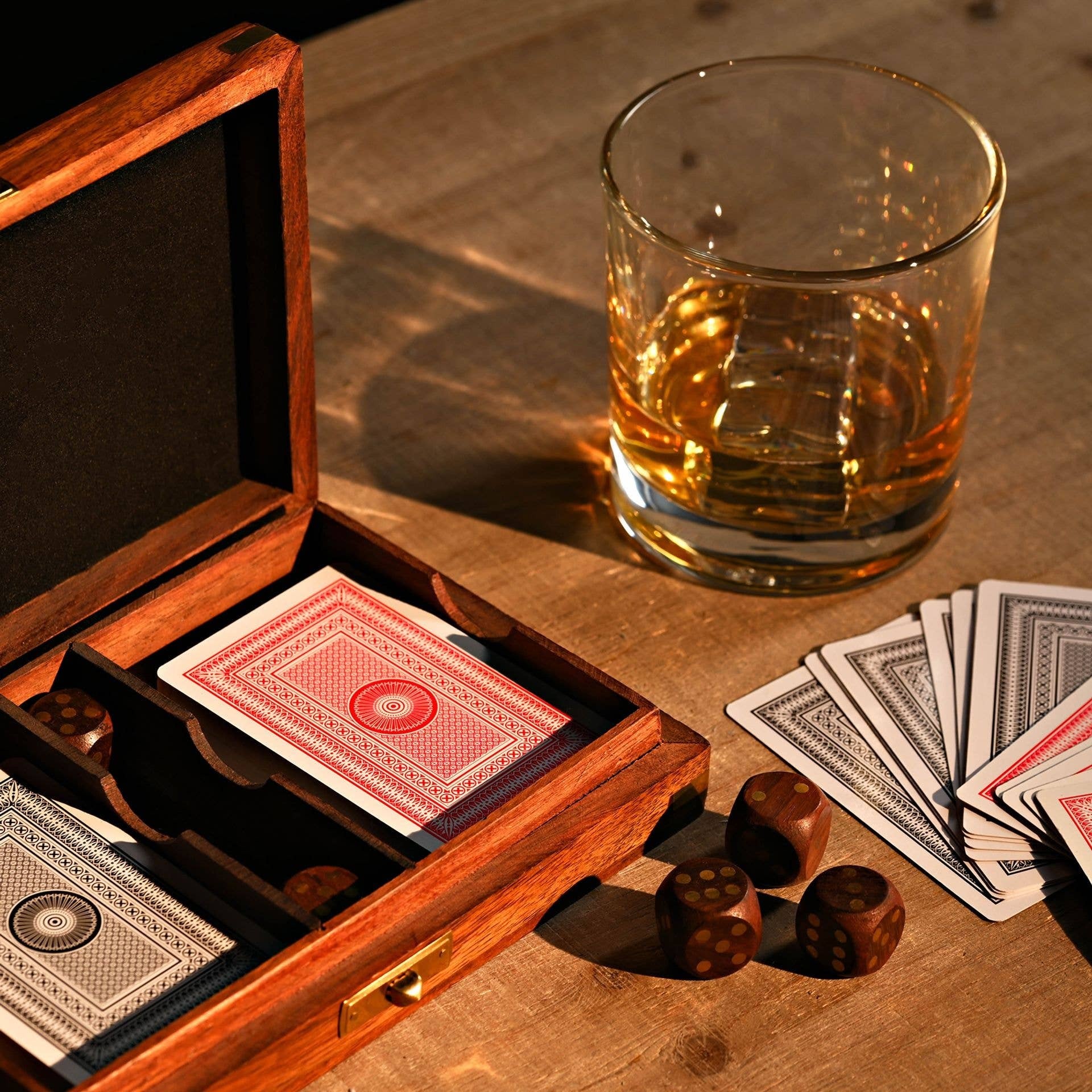 Harvey Makin Dominoes In Wooden Box