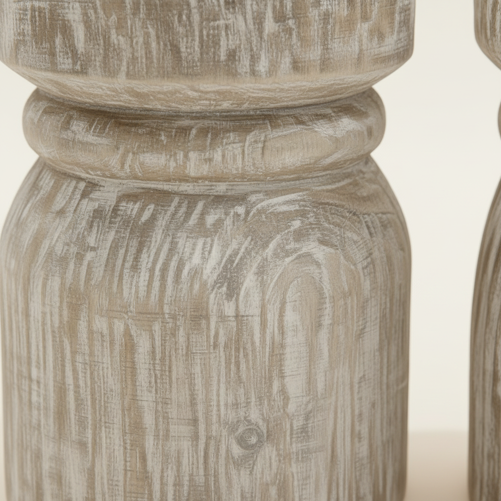 Rustic WoodenCandle Holders