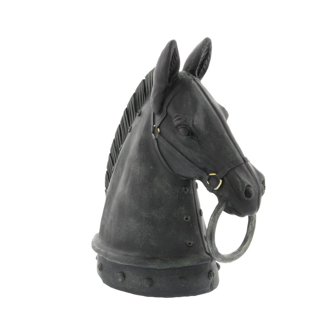 Traditional Black Polystone Sculpture Regular