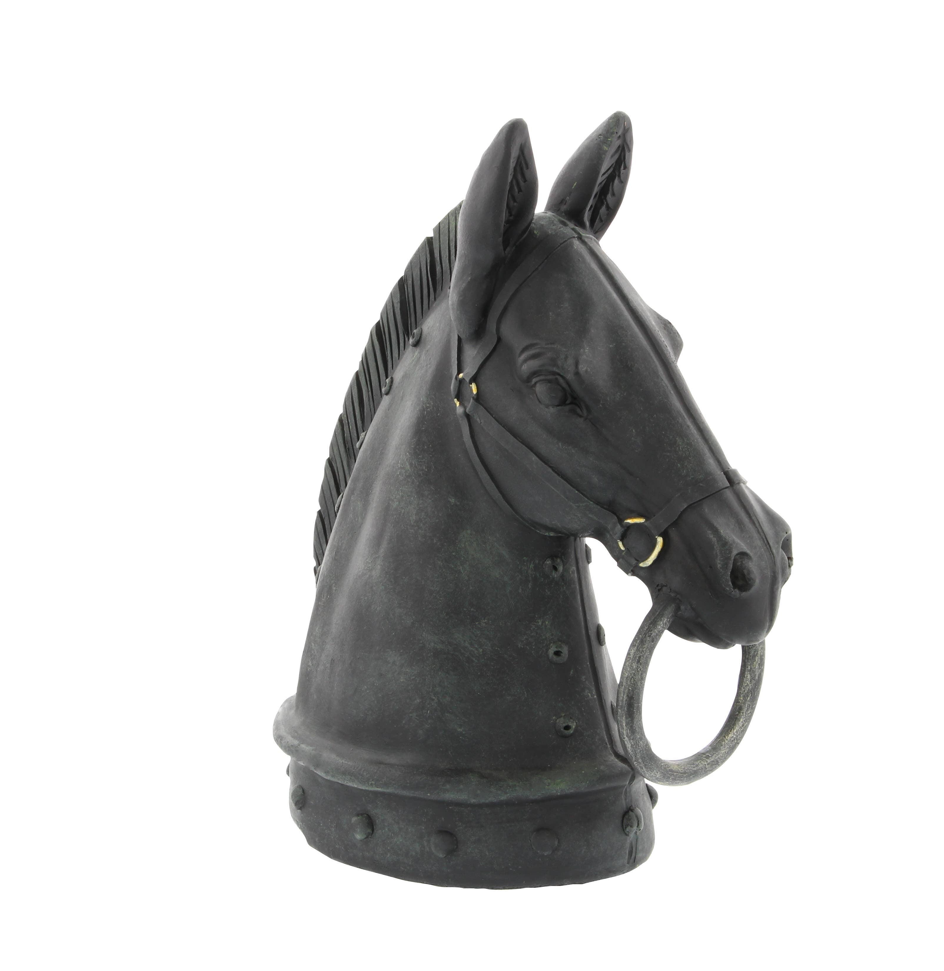Traditional Black Polystone Sculpture Regular