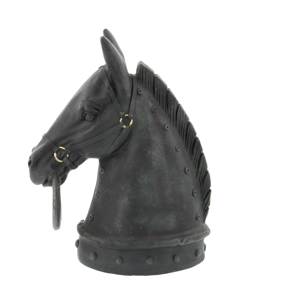 Traditional Black Polystone Sculpture Regular