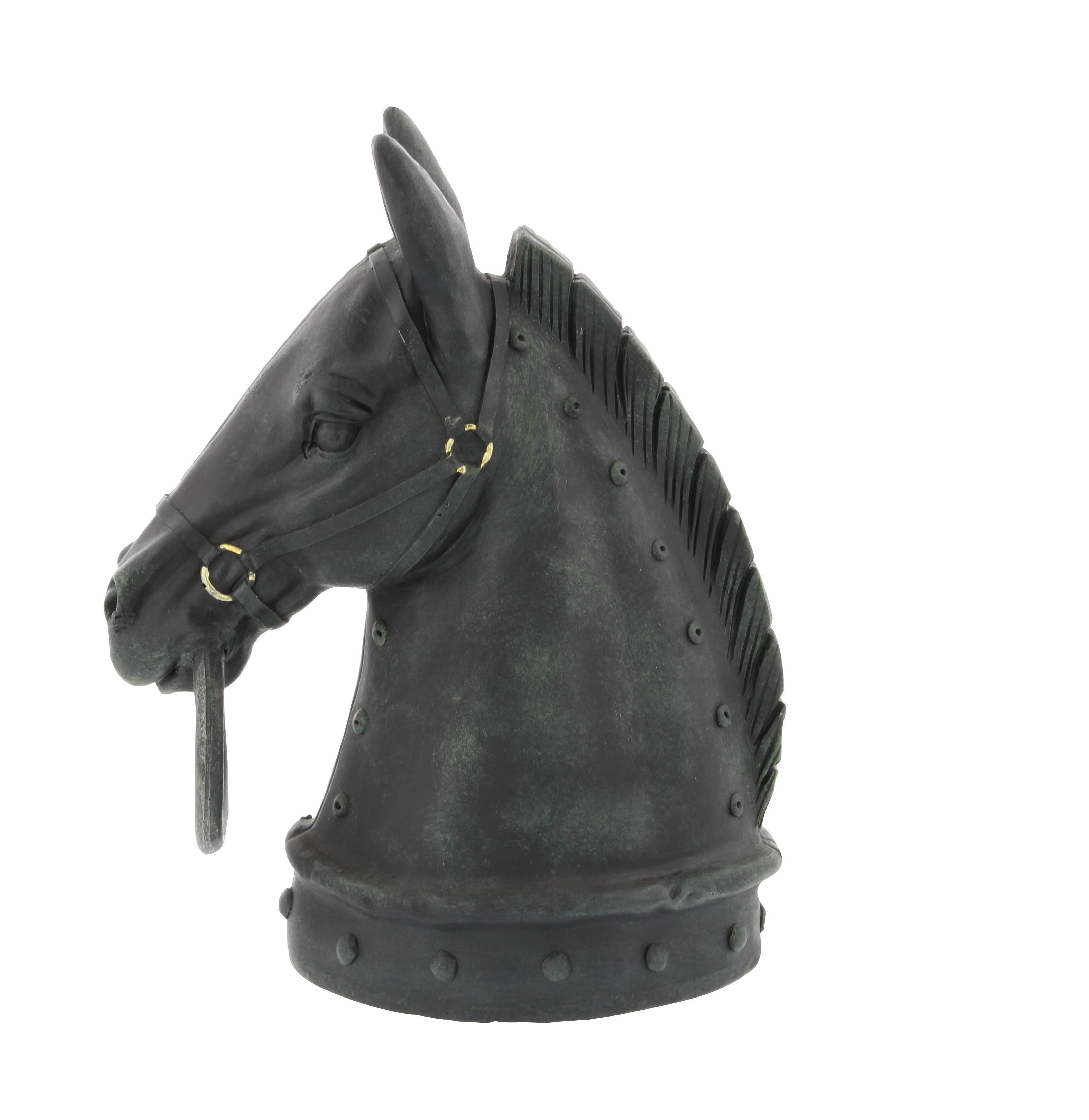 Traditional Black Polystone Sculpture Regular