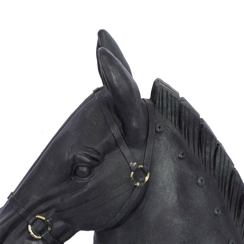 Traditional Black Polystone Sculpture Regular