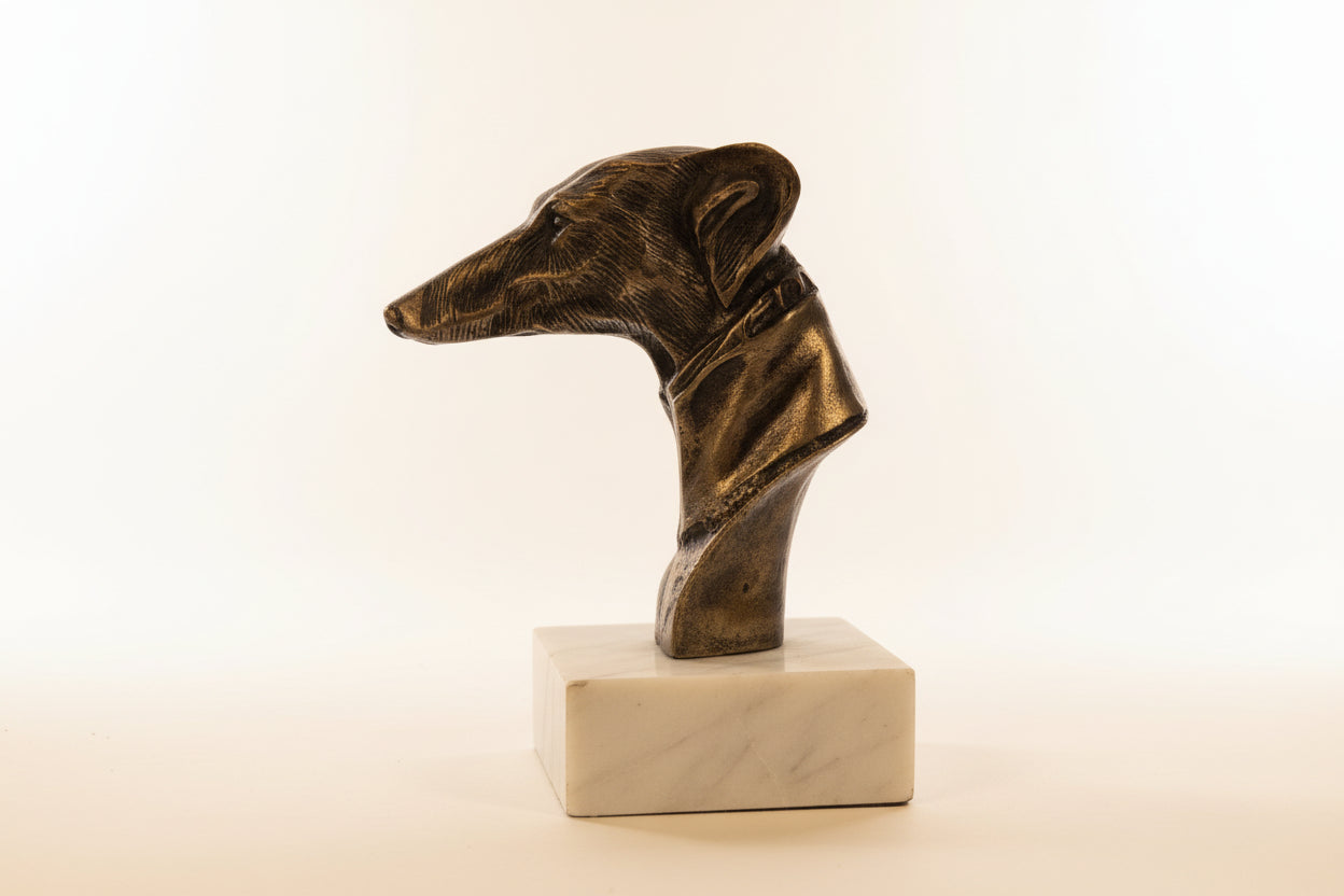 Oil Rubbed Gold Greyhound Sculpture